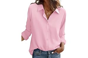 Zeagoo Button Down Shirt for Women Long Sleeve Blouses Floral Printed Tops Business Casual Work Outfits S-XXL