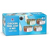 Weruva Classic Dog Food, Chicken Free, Just 4 Me Trial Variety Pack, 5.5oz Can, Pack of 4