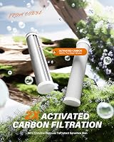 Cobbe 3 Pack 2.0 Carbon Shower Filter Head & Hose Chrome 6 Modes High Pressure view 3