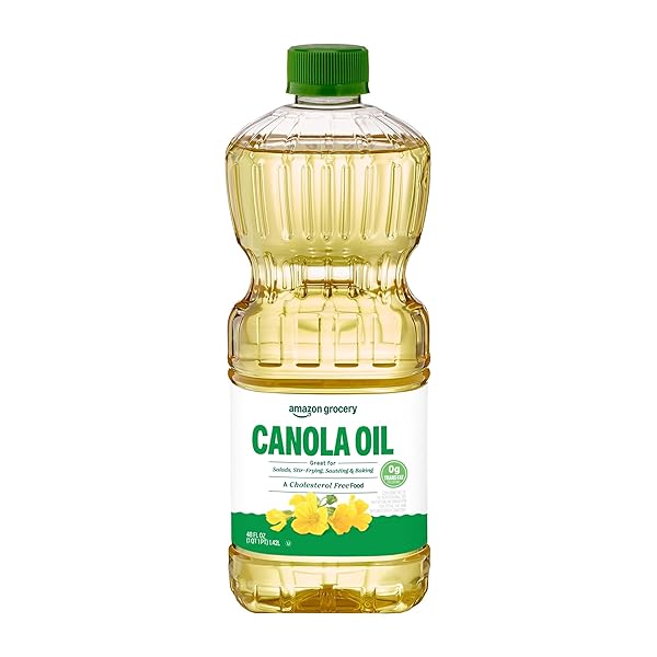 AMAZON GROCERY, CANOLA OIL, 48 FL OZ (PREVIOUSLY HAPPY BELLY, PACKAGING MAY VARY)