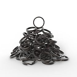 Silipac Keychain Rings Bulk 100 pcs - Split Ring