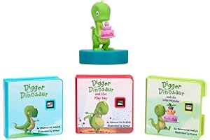 Little Tikes Story Dream Machine HarperCollins Digger The Dinosaur Collection, Storytime, Books, Audio Play Character, Gift and Toy for Toddlers and Kids Girls Boys Ages 3+ Years