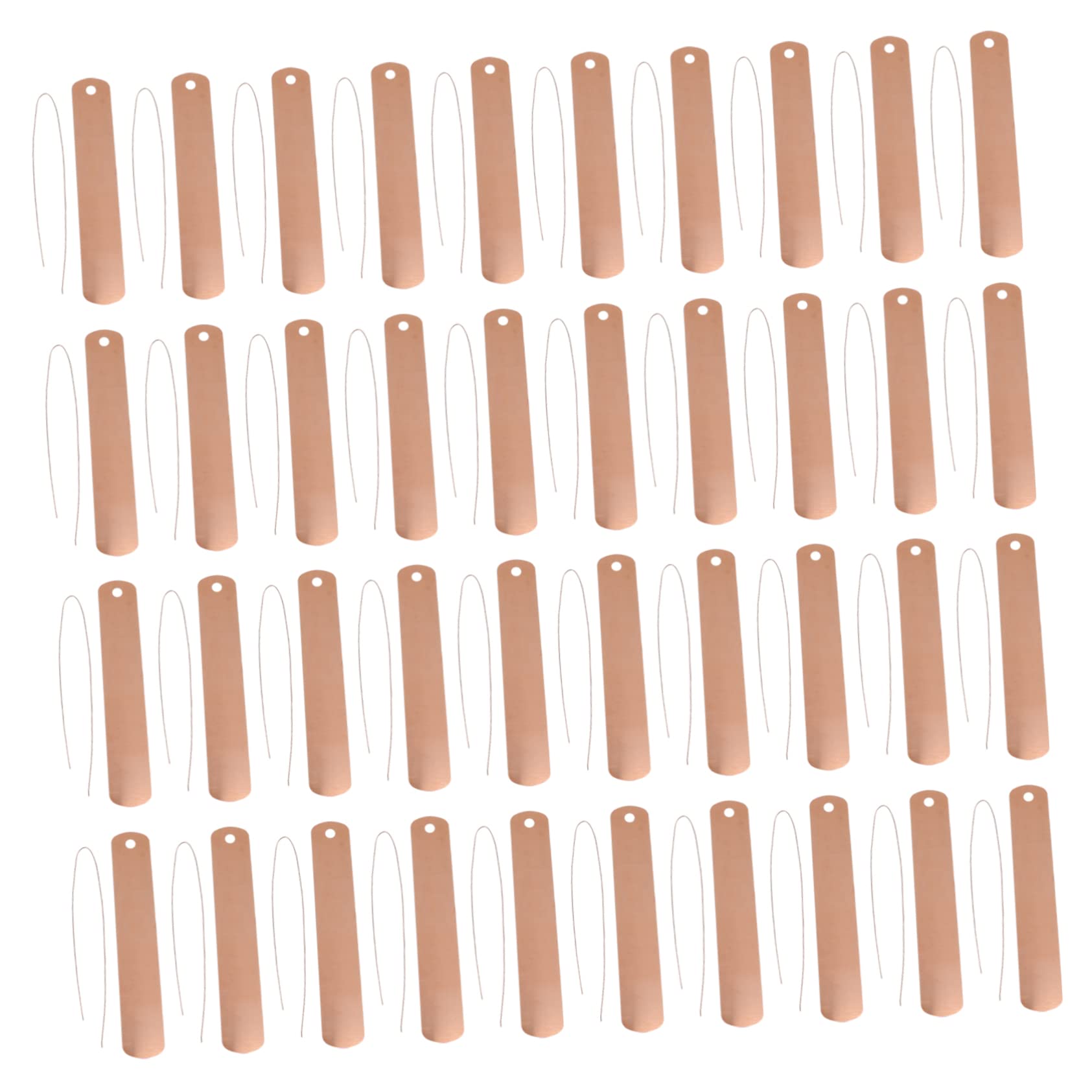 SUPVOX 3 Set Gardening Sign Garden Hanging Tag Copper Plant Labels Copper Disk Slate Plant Name Tag Long Tags with Ties Plant Tags High Nursery Vegetable Pot