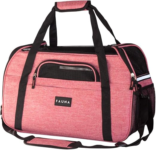 All Pond Solutions Fauna Sac De Transport Pour Animal Domestique Avec Coussin Doux Pour Chien Chat Chiot Pour Chien Rose Denim Pink Amazon Fr Animalerie