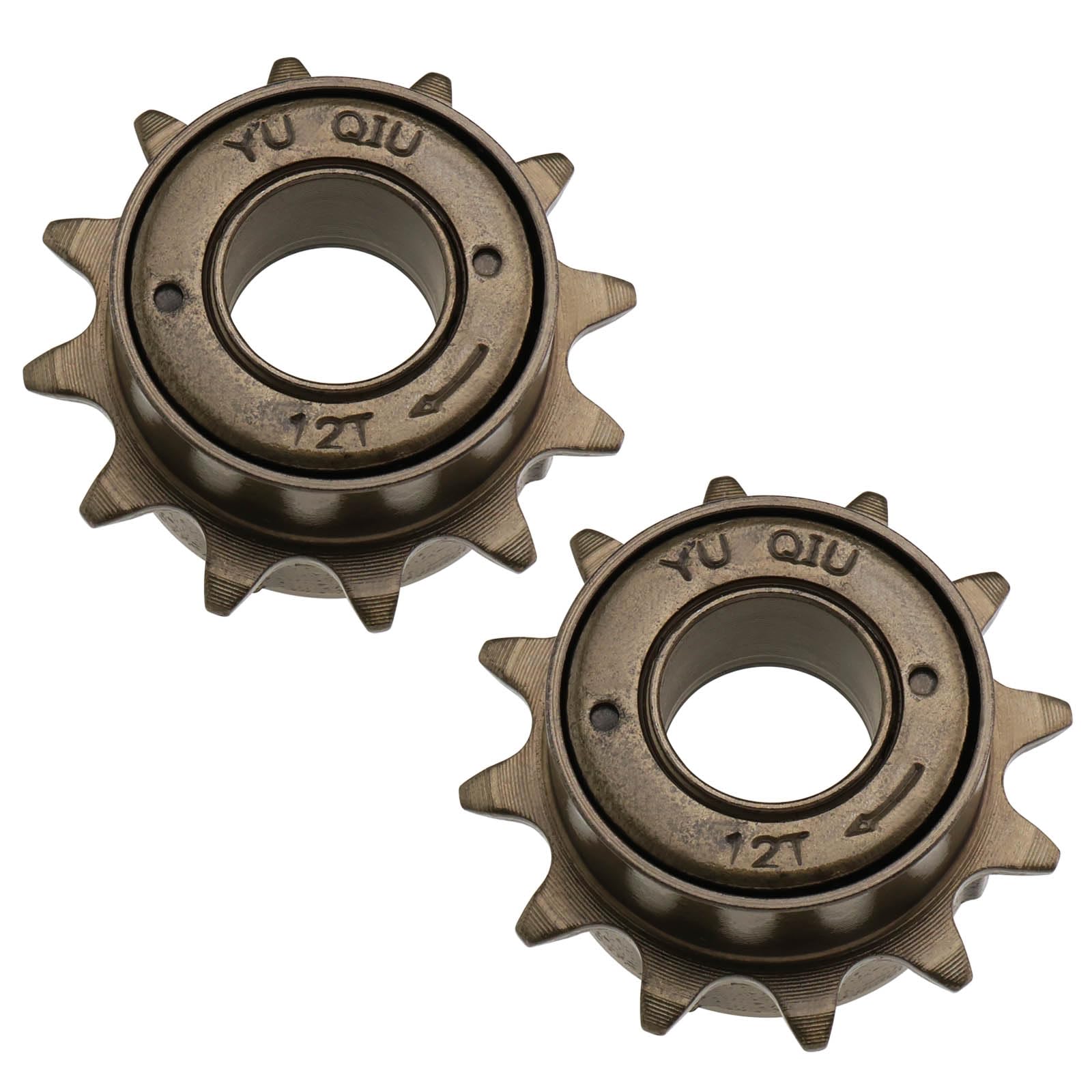 SG Store 2Pcs 12T Teeth Single Speed Freewheel Flywheel Sprocket 34mm Large Diameter Bike Bicycle Flywheel Pinion Electric Vehicle Accessories