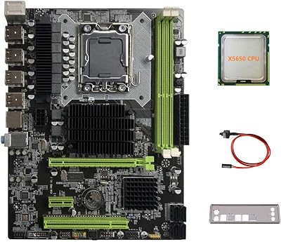 Lodokdre X58 Motherboard LGA1366 DDR3 ECC RAM X5650 CPU Switch Cable