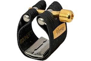 Rovner Ligature & Plastic Cap for Eb Clarinet/Bb German String - Versa Ligature for Hard Rubber Mouthpiece (V-1E)