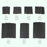ZZLBZN 127 Pcs Heat Shrink Tubing Kit 2:1 Black Electrical Insulation view 2