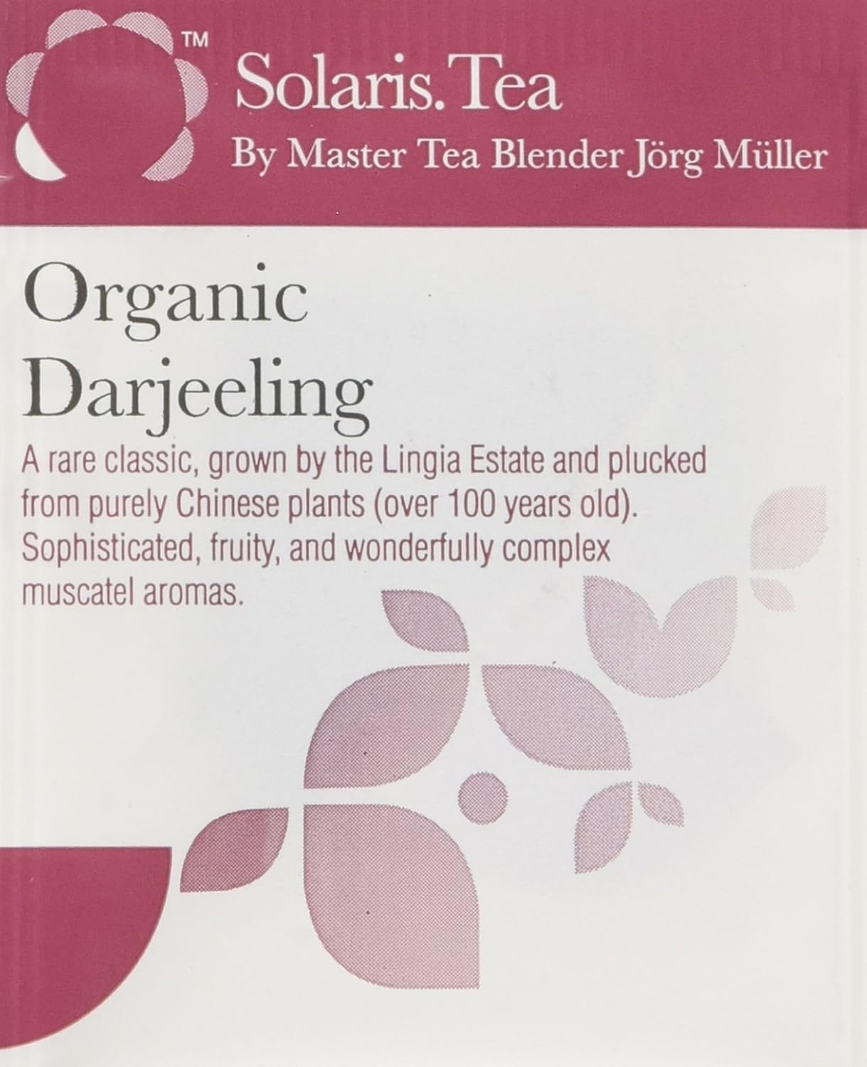 Solaris.Tea Organic Darjeeling Tea (Pack of 40) Amazon.co.uk Grocery