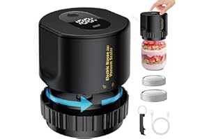 Nutri-Seal™ Premium Electric Mason Jar Vacuum Sealer Kit - Fits Wide & Regular Mason Jars - Jar Vacuum Sealer For Mason Jars - Easy to Use - Electric Mason Jar Sealer - Vacuum Sealer For Jars w/Lids