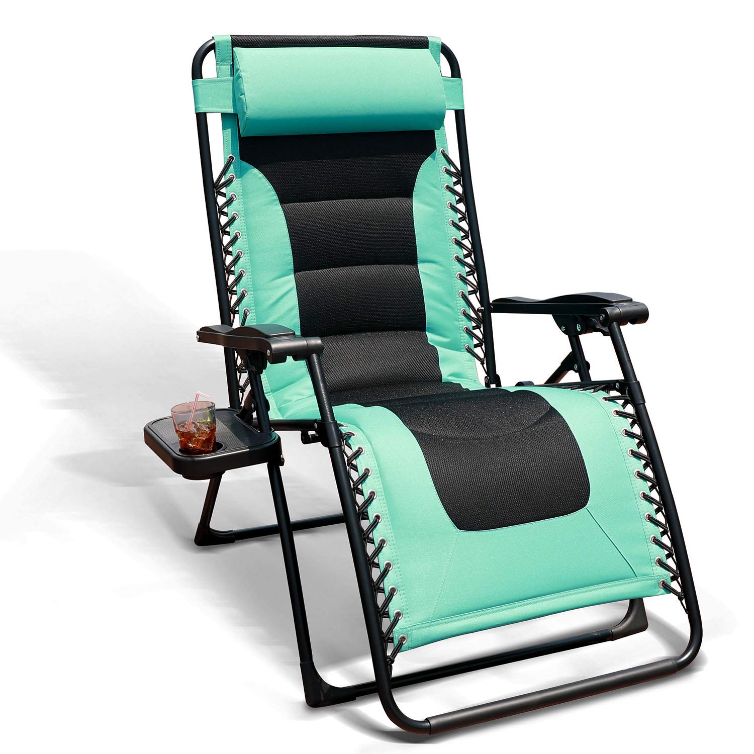 cushioned zero gravity chair