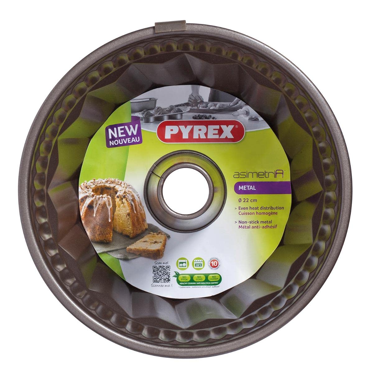 Pyrex 8013123 baking tin made of steel, Brown