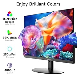 memzuoix 25 Inch Ultra-Thin Monitor with 3-Side