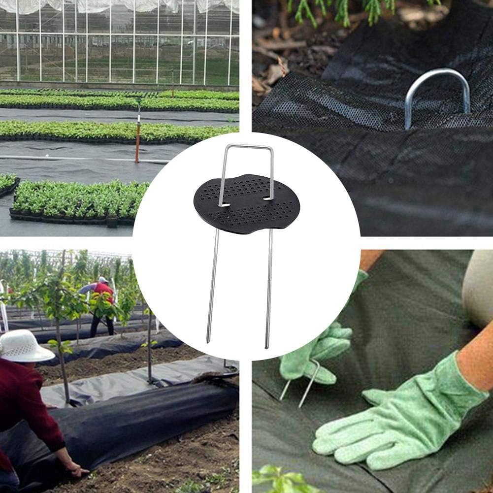 Paquete de 50 grapas de jardín estacas tipo U estacas de pasadores