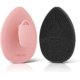 Silicone Face Scrubber, Facial Cleansing Brush, Face Exfoliator Scrub Brush | Manual Rubber Gentle Face Wash Brush, Face Care