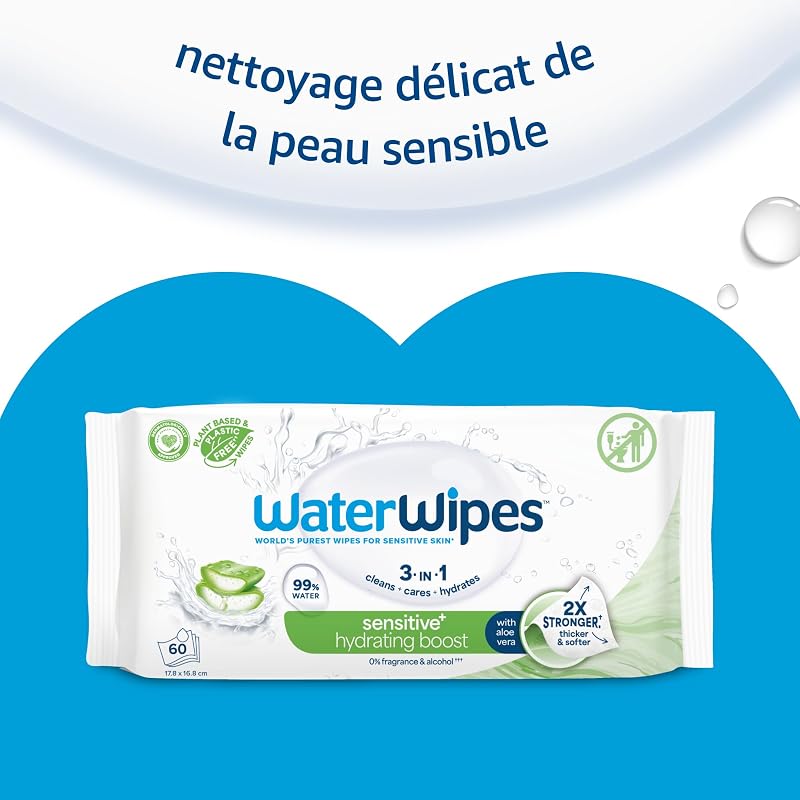 Peau Sensible+ Lingettes Hydratation Intense, 1 Paquet