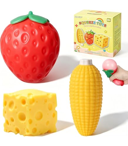 SQUEEZEマスターフルーツチーズプレス、ソフトフルーツ Amazon.com: dZbGift 3pcs Fruit Squishy- Cheese Squishy,Strawberry