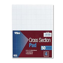 TOPS Cross Section Pad, 1 Pad, 4
