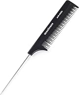 Manicare Pin Tail Comb for Sectioning and Styling - Anti-Static Metal Pin Tail