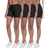 CHRLEISURE High Waisted Spandex Biker Shorts, Workout Booty Soft Yoga Shorts for Women