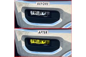 SlickMod PreCut Vinyl Smoke Tint for 2019-2022 Dodge Ram 1500 Foglight (2. Foglight, Yellow)