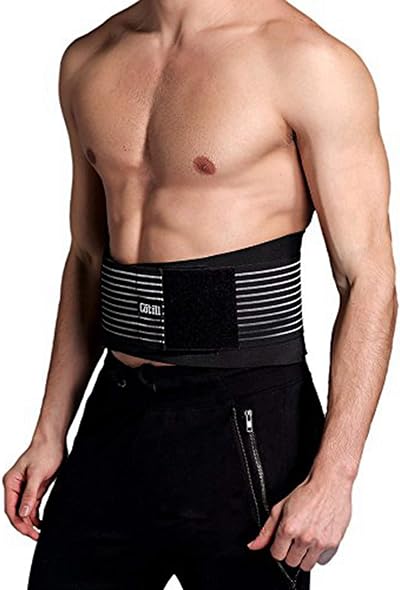 Cotill Lower Back Support Belt Lumbar Brace Dual Straps Breathable Mesh L/XL