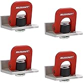 Milescraft 4031 Cam Stops 4 Pack Quick Adjust T-Track Stops. Anodized, 1-9/16" Long with Cam Lever. Low Profile for Boards 3/