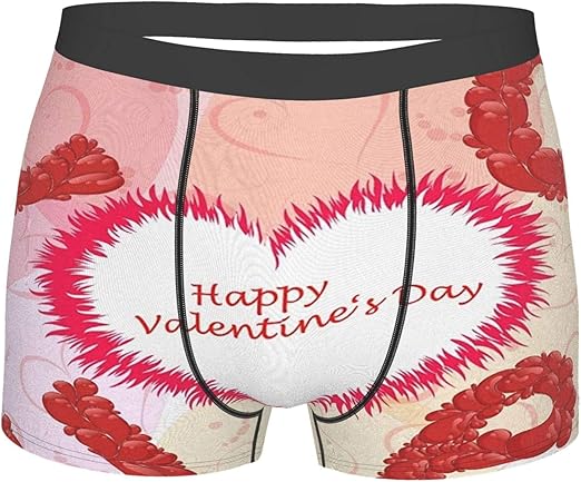 Boxer joke Boxer Briefs For Men Happy Valentine'S Day Love Heart Brief Underwear
