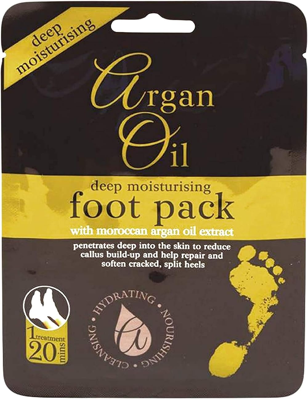 Xpel Multi Pack Deep Moisturising Foot Pack with Moroccan Argan Oil 3 Packs