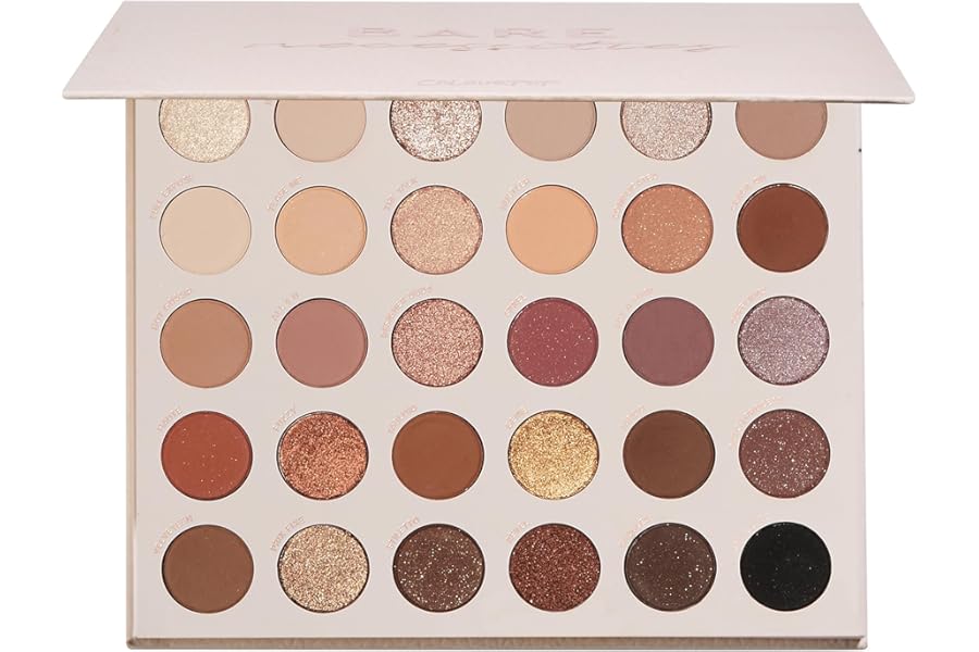 ColourPop Eyeshadow Palette – Eye Makeup Palette with Matte, Metallic, Matte Sparkle & Glitter Finishes – High-Pigment Eye Makeup with a Long-Wearing Formula – Bare Necessities (0.04 oz)