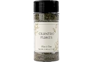 Olive & Vine Cilantro Flakes, Fresh & Zesty, For Tacos & Salsas, Rich Tradition, Authentic Taste, For Global Recipes (0.48 Ounce)