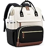 Focdod Backpack for Women Work Bags: 15.6 inch Laptop Backpack Purse Backpacks with USB Charger College Bookbag Casual Business Computer Backpack for Travel Nurse Teacher