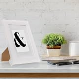 Fabian Clarke London A5 White Wooden Photo Frame with Ice White Mount view 6