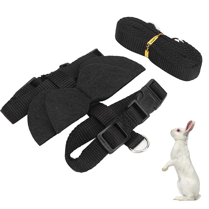 Adjustable Soft Harness, Rabbits Harness Double‑Strap Design Stainless