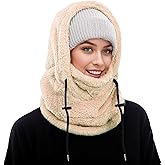 Balaclava Winter Men's and Women's Ski Masks - Outdoor Windproof Warm Hat, Ideal Winter Mask and Hooded Scarf