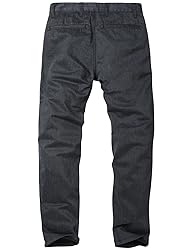 Match Mens Slim Tapered Flat Front Casual Pants