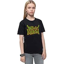 Billie Eilish Kids T Shirt Graffiti Logo New Official Black