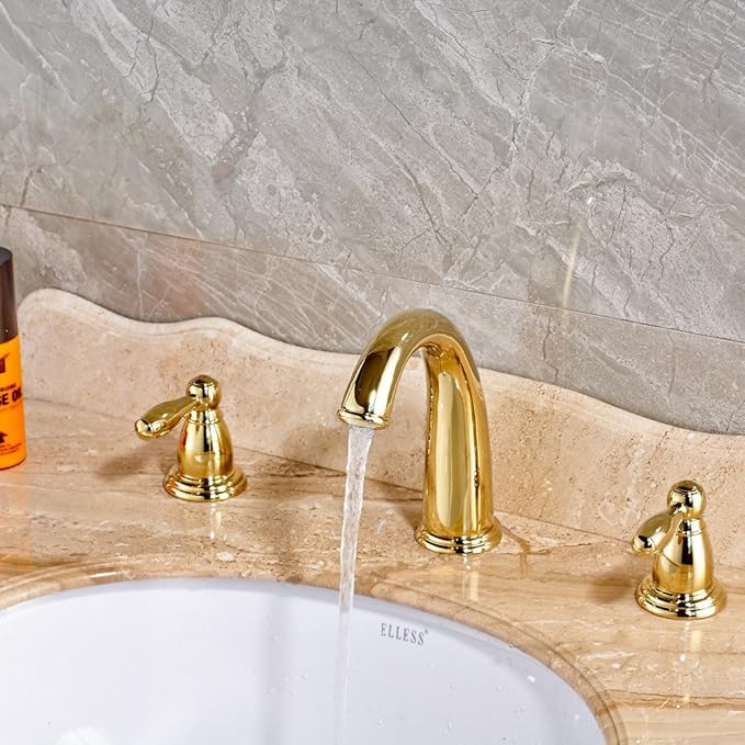 sukmw generalizada baño de latón dorado lavabo grifo Vanity grifo