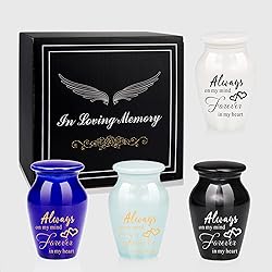 4pcs Small Urns for Human Ashes Always On My Mind