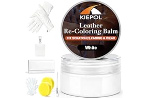 Leather Repair Kit - Recoloring Balm and Dye to Restore & Renew Scratched, Faded and Aged Leather & Vinyl