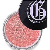 Giselle Cosmetics Coral Gold Loose Mineral Eye Shadow - Organic, Talc-Free, Shimmer & Glitter Eye Makeup - Sparkly, Iridescent, Eyeshadow Palette - Coral Single