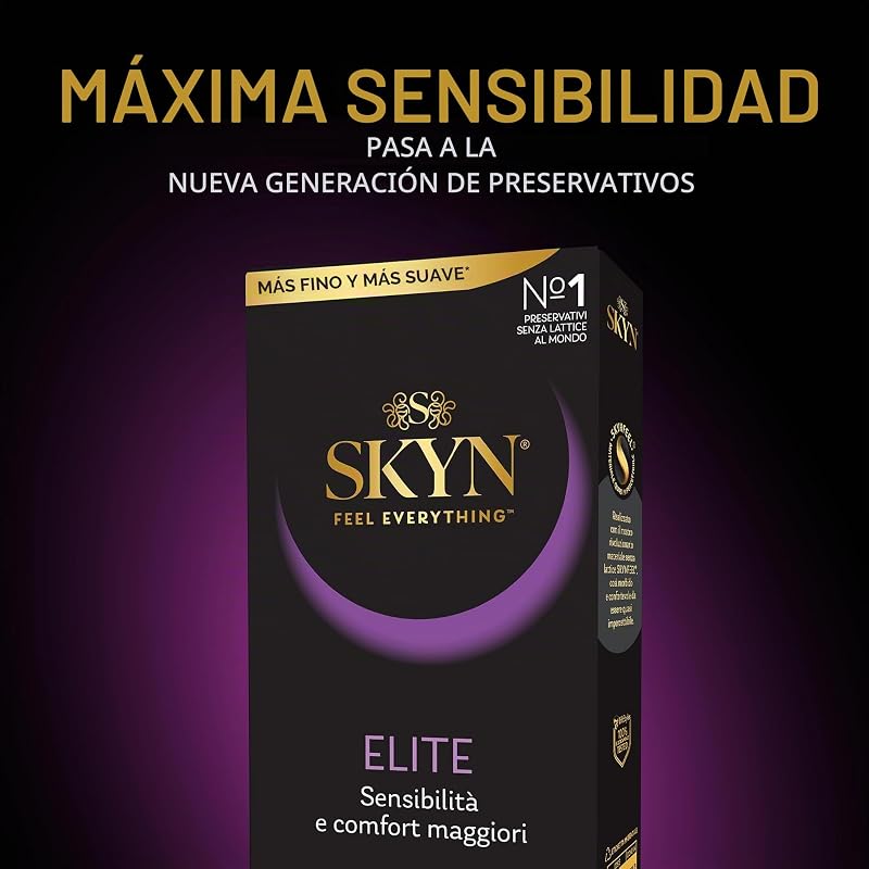 Elite – Preservativos sin látex de poliisopreno – ultrasuaves y ultrafinos, 22 unidades
