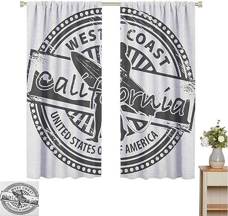 Cortinas decorativas para sala de estar, costa occidental, California