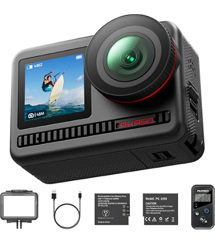 Amazon.com : AKASO Brave 8 4K60FPS Action Camera, 48MP Photo