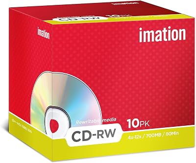 Imation CD-RW 700MB 12X Jewel Case Rewritable Blank Media Disc