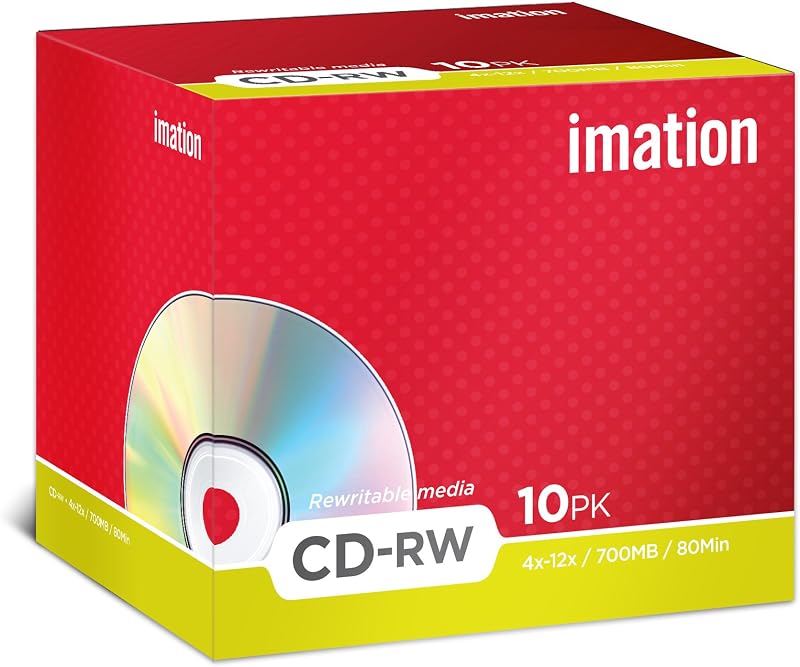 Imation CD-RW 700MB 12X Jewel Case Rewritable Blank Media Disc