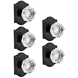 Gobrico Octagonal Diamond Glass Door Knobs for