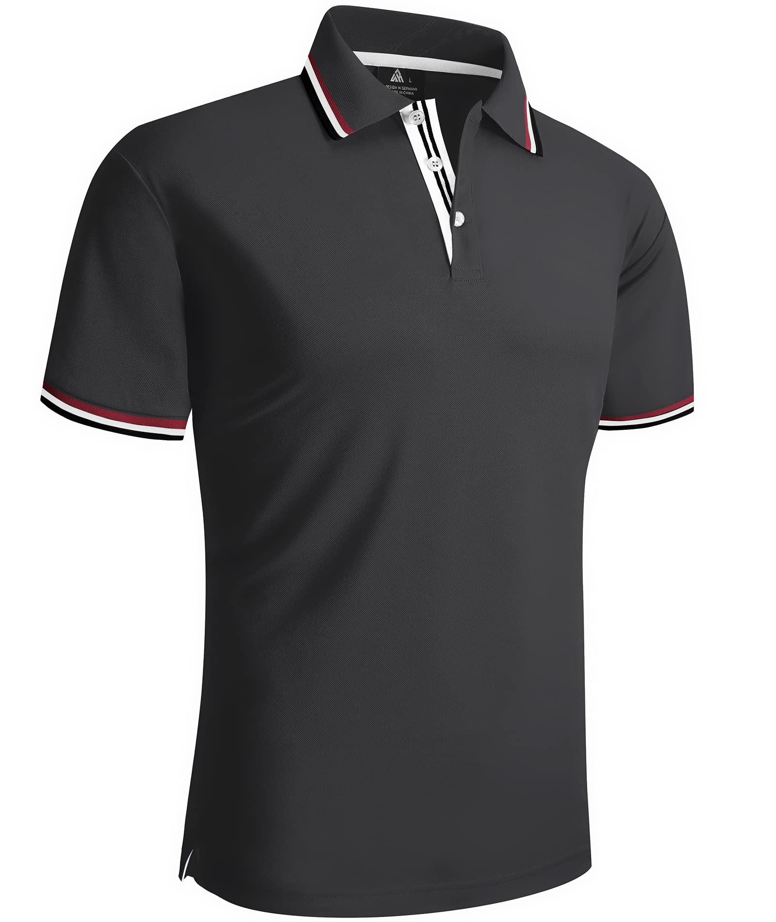 SwissWell Herren Poloshirt Kurzarm Atmungsaktiv Tennis Golf Polo Sommer Freizeit Sport Schnelltrocknend T-Shirts Regular Fit 2