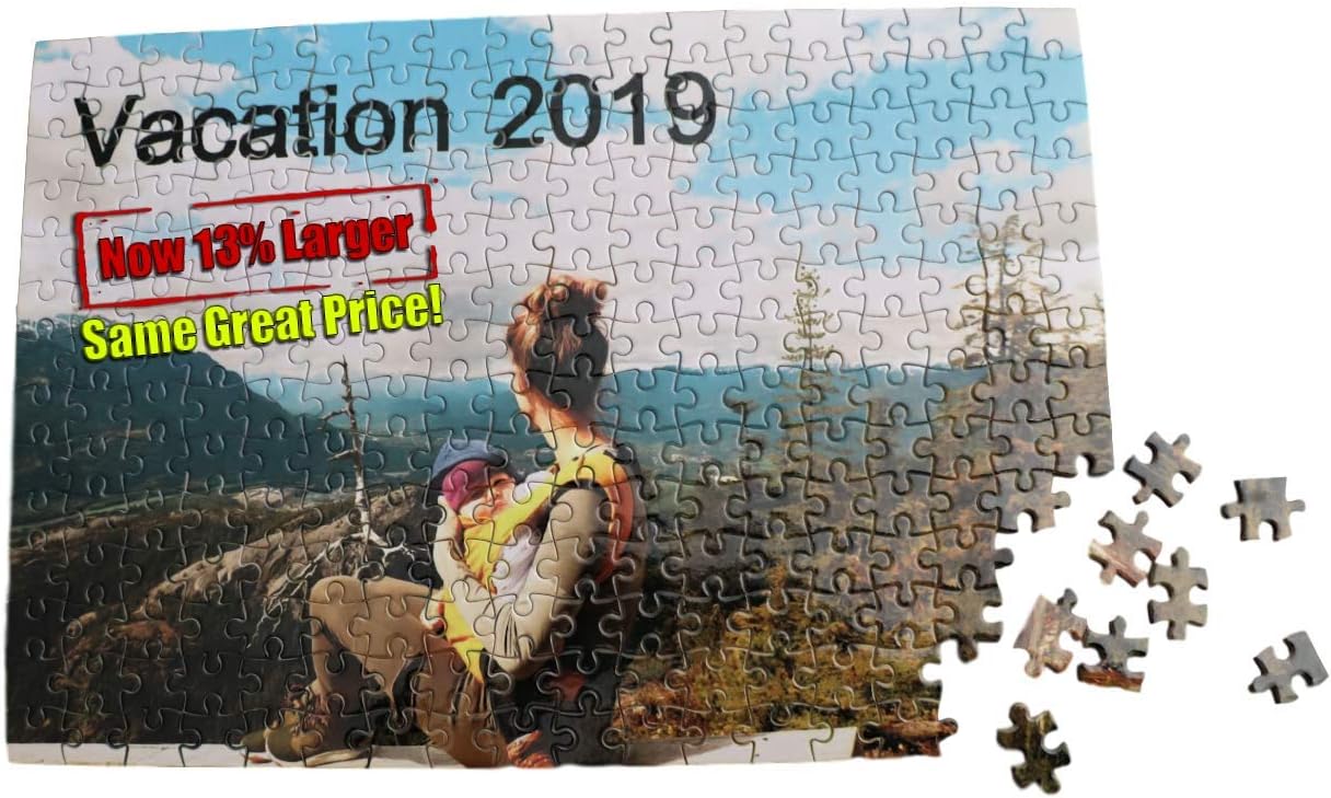 Photo Jigsaw Puzzle - Design Your own! Use Your Photos! 300 Pieces - Large 29x40.5cm/11.5x16inches