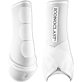Birsppy Iconoclast Orthopedic Support Boots - 1 Pair for Front Legs (White, Medium)